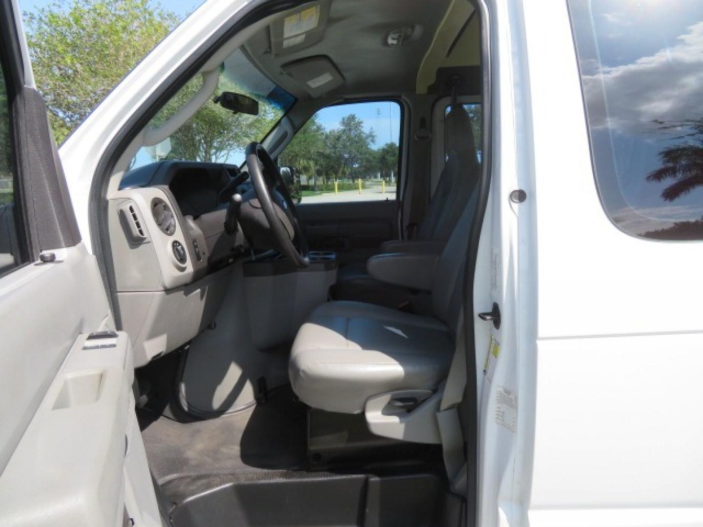 2014 White /Gray Ford E-Series Van (1FTNE1EW1ED) , Automatic transmission, located at 4301 Oak Circle #19, Boca Raton, FL, 33431, (954) 561-2499, 26.388472, -80.084045 - Photo#84